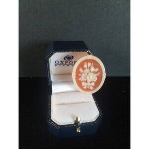 Vintage Flower Cameo Avon Brooch